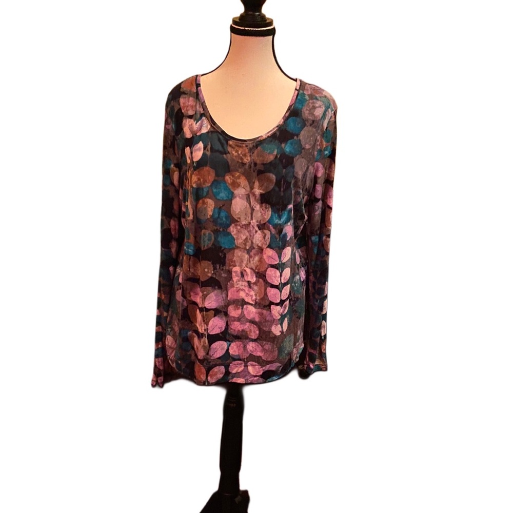SOLD Simply Vera Vera Wang Long Sleeved Batik Print XL